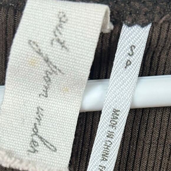 Urban Outfitters Out from Under Brown Long Sleeve Cropped Top size S - Picture 3 of 8